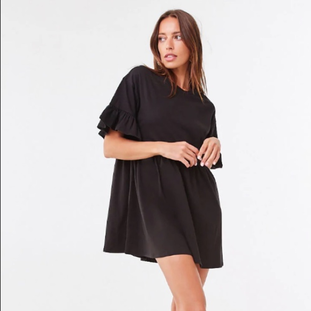 black t shirt style dress